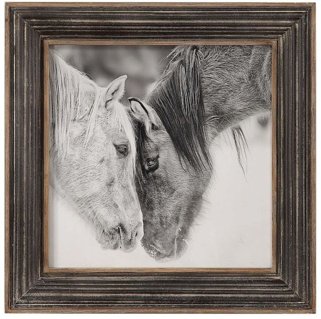 Uttermost® Black/White Horses Framed Print-0