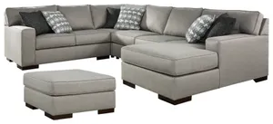 Benchcraft® Marsing Nuvella 5-Piece Slate Living Room Set