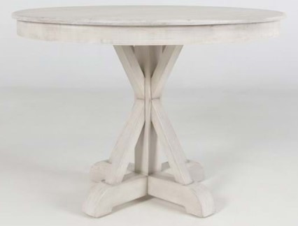 Classic Home Maxwell Sunbleached Ivory 42" Round Dining Table