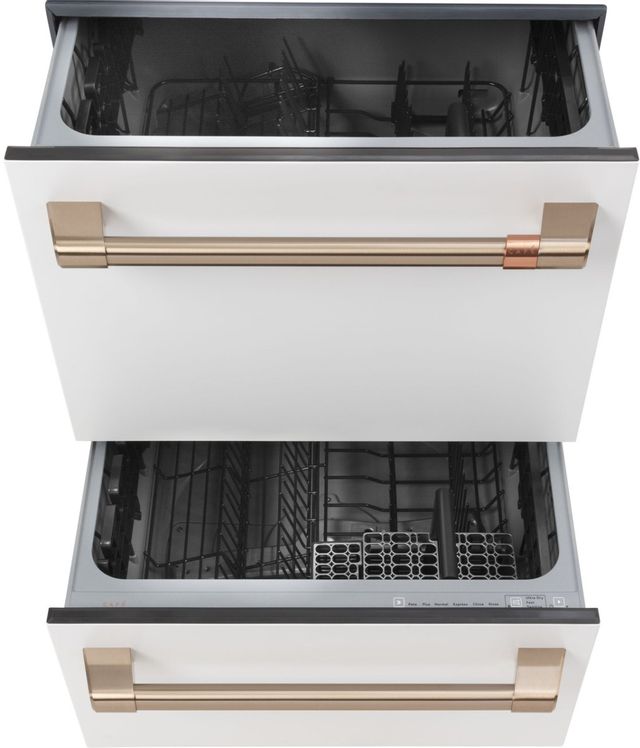 Café™ 24" Matte White Built-In Drawer Dishwasher 1