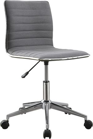 Coaster® Chryses Grey/Chrome Adjustable Height Office Chair