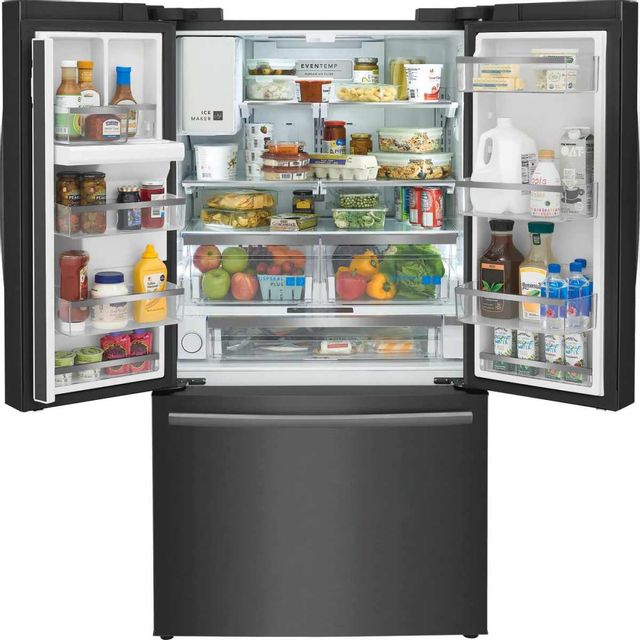 Frigidaire Gallery® 22.6 Cu. Ft. Smudge-Proof® Black Stainless Steel Counter Depth French Door Refrigerator 4