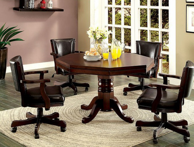 Furniture of America® Rowan Cherry Game Table 2