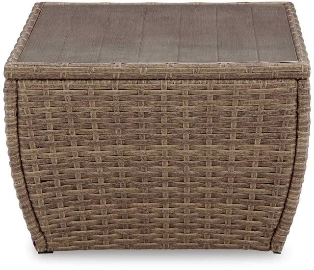 Signature Design by Ashley® Sandy Bloom Beige Outdoor Coffee Table-1