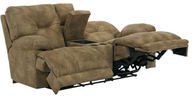 Catnapper® Voyager Brandy Lay Flat Reclining Console Loveseat 2