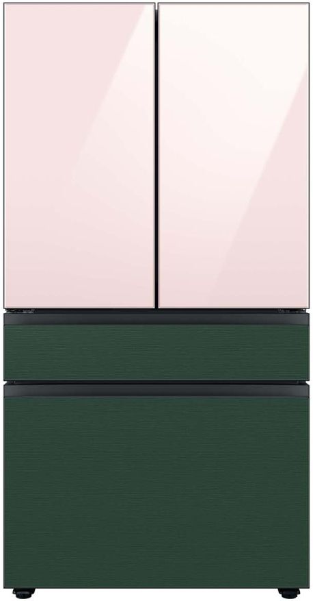 Samsung Bespoke 36" Emerald Green Steel French Door Refrigerator Middle Panel 4