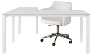 Signature Design by Ashley® Baraga White 2-Piece Home Office Desk Set