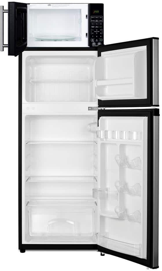 Summit® 4.5 Cu. Ft. Fingerprint Resistant Stainless Steel Compact Refrigerator with Microwave-1