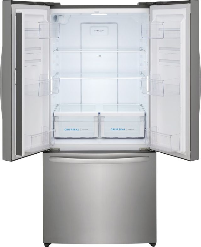 Frigidaire® 17.6 Cu. Ft. Brushed Steel Counter-Depth French Door Refrigerator 1