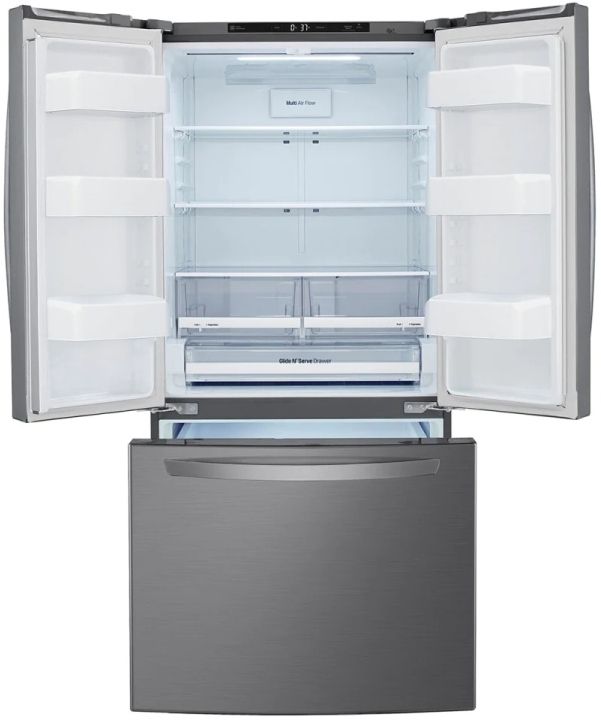 LG 25.1 Cu. Ft. Platinum Silver Steel French Door Refrigerator 3
