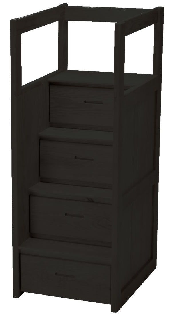 Crate Designs™ Furniture Espresso Bunk Bed Staircase