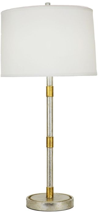 Zeugma Imports® Silver and Gold Table Lamp