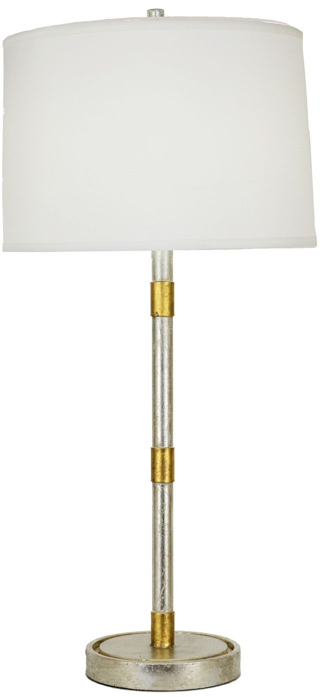Zeugma Imports® Silver and Gold Table Lamp-0