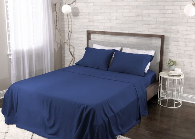 Bedgear® Hyper-Cotton™ Navy Split King Sheet Set 5