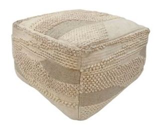 Signature Design by Ashley® Cartlow Cream, Beige and Gray Pouf