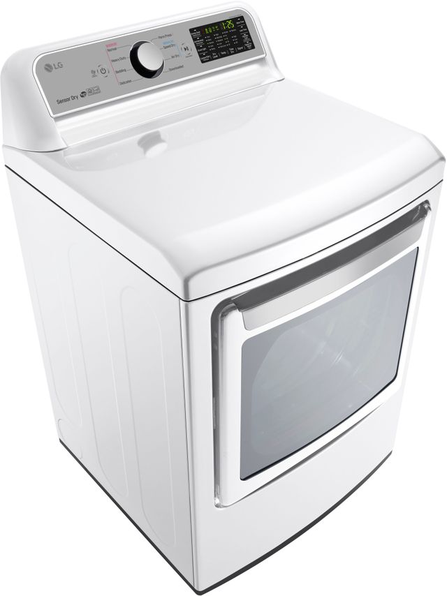 LG 7.3 Cu. Ft. White Front Load Gas Dryer 4