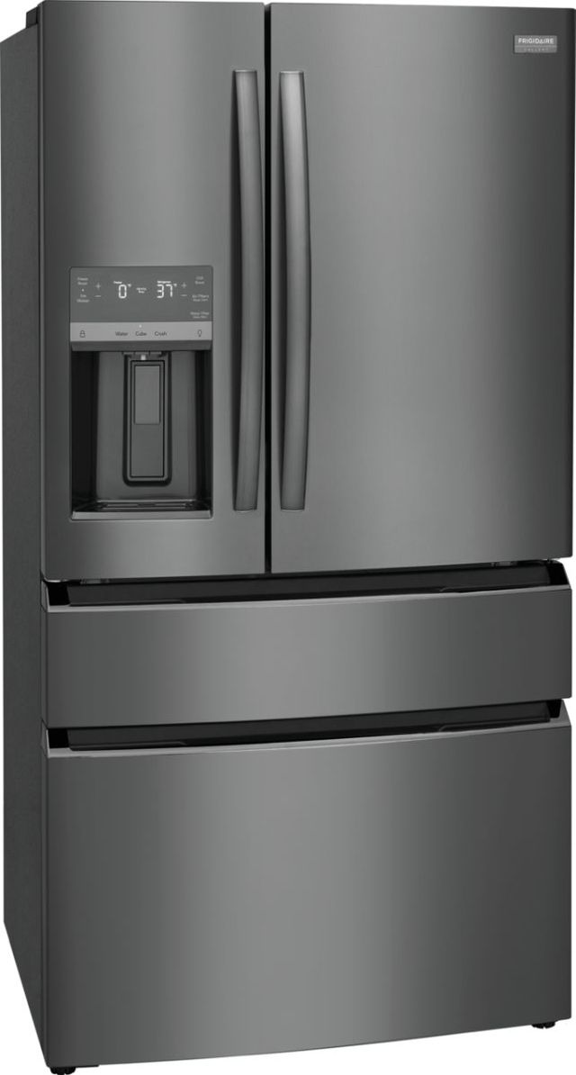 Frigidaire Gallery® 21.5 Cu. Ft. Smudge-Proof® Black Stainless Steel Counter Depth French Door Refrigerator 1