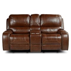 Steve Silver Co. Keily Brown Manual Motion Glider Recliner Loveseat