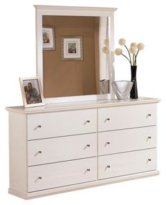 Signature Design by Ashley® Bostwick Shoals White Dresser and Mirror