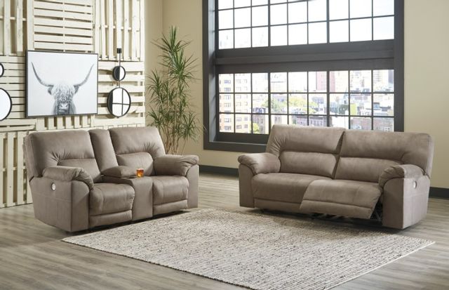 Benchcraft® Cavalcade 2-Piece Slate Power Reclining Living Room Seating Set 3