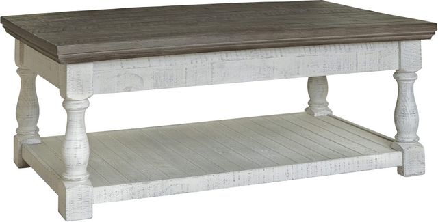 Signature Design by Ashley® Havalance Gray/White Lift-Top Coffee Table 0