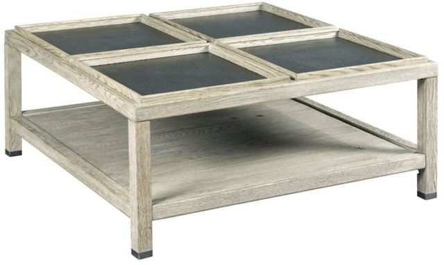 Kincaid® Trails Elements Sandstone Square Coffee Table with Gray Accents-0