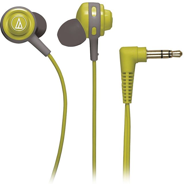 Audio-Technica® SonicSport Lime Green In-Ear Headphones