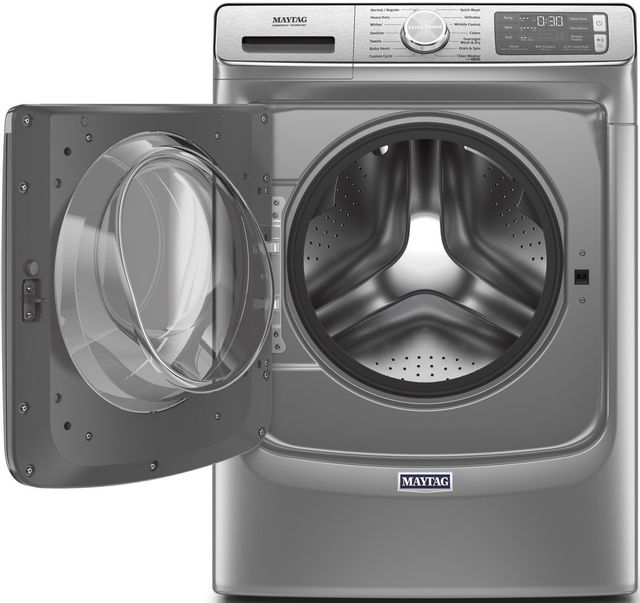 Maytag® 5.0 Cu. Ft. Metallic Slate Front Load Washer 1