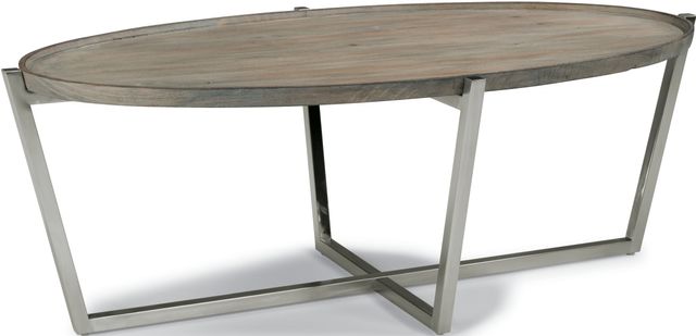 Flexsteel® Cadence Weathered Gray Coffee Table-0