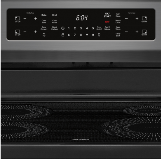 Frigidaire Gallery® 30" Smudge-Proof® Black Stainless Steel Freestanding Induction Range 4