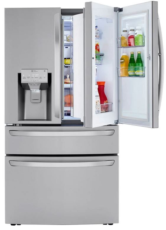 LG 22.5 Cu. Ft. PrintProof™ Stainless Steel Smart Wi-Fi Enabled Counter Depth Refrigerator-2