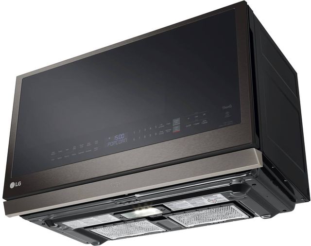 LG 2.1 Cu. Ft. PrintProof™ Black Stainless Steel Over The Range Microwave 6