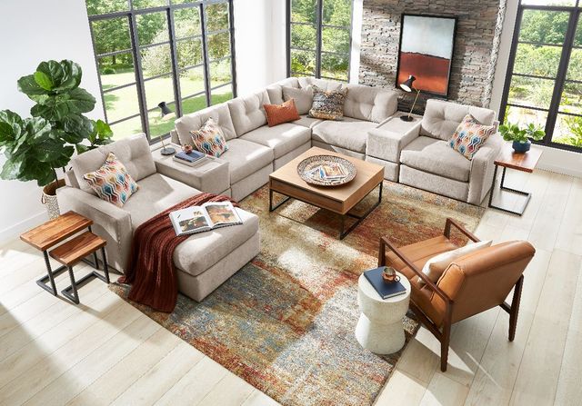  South Cone Home Tribeca Modular Sectional, Sand : Home & Kitchen