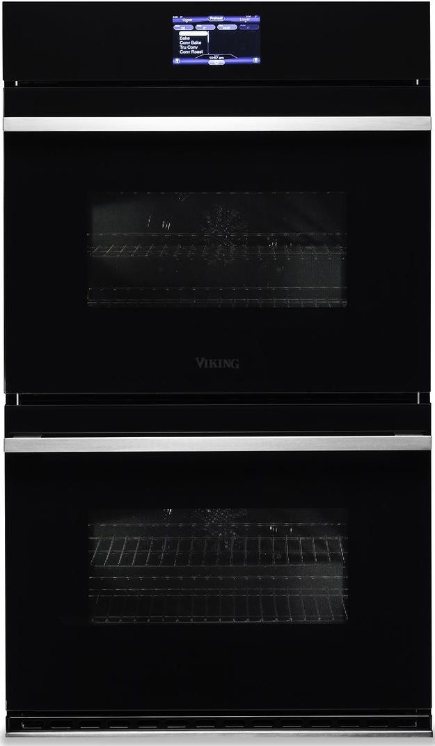 Viking® 6 Series 30" Black Glass Built in Electric Double Oven