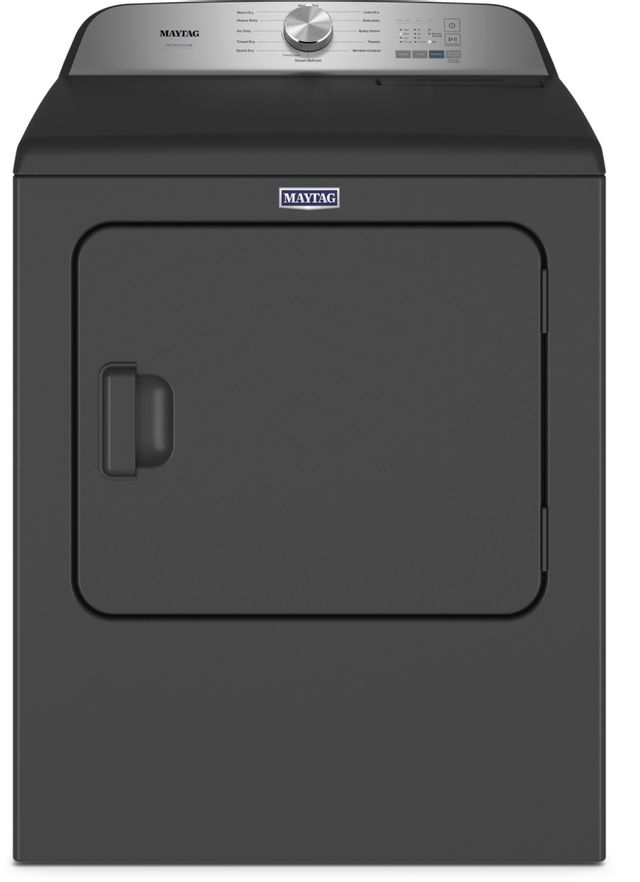 Maytag® Pet Pro 7.0 Cu. Ft. Volcano Black Front Load Gas Dryer