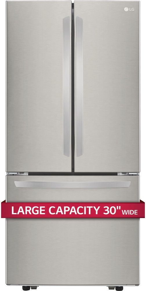 LG 21.8 Cu. Ft. Stainless Steel 3-Door French Door Refrigerator-LFCS22520S