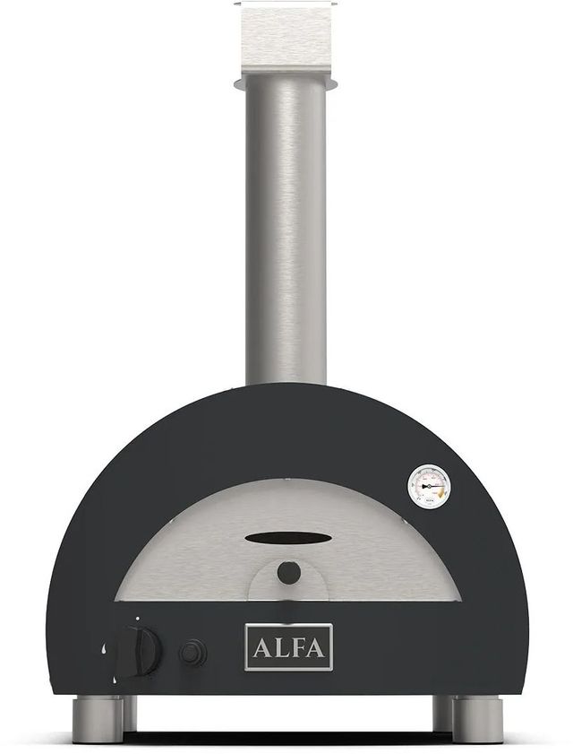 Alfa Moderno 22" Slate Grey Pizza Oven -0