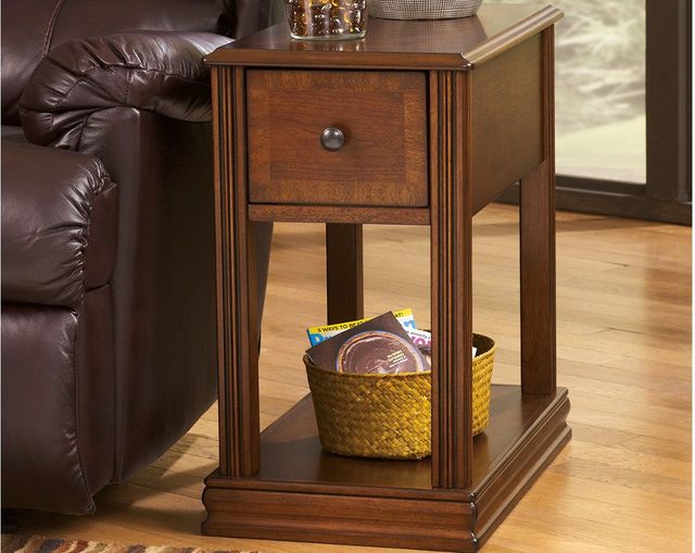 Signature Design by Ashley® Breegin Almost Black Chair Side End Table 36