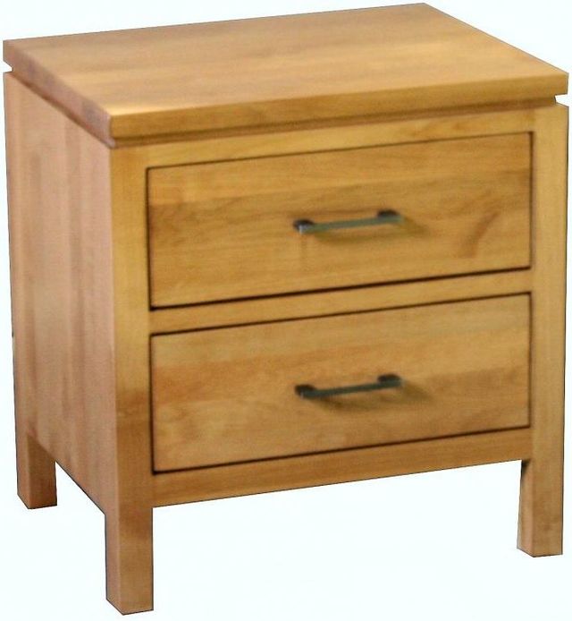 Archbold Furniture Customizable 2 West Alder 2 Drawer Nightstand-0