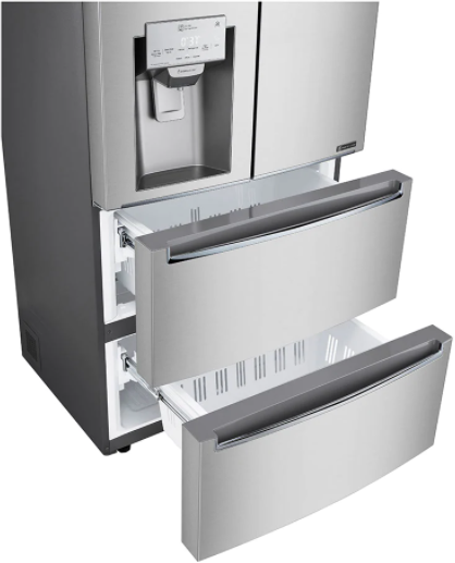 Réfrigérateur à portes françaises à profondeur de comptoir de 33 po LG® de 18,3 pi³ - Acier inoxydable résistant aux traces de doigts 4