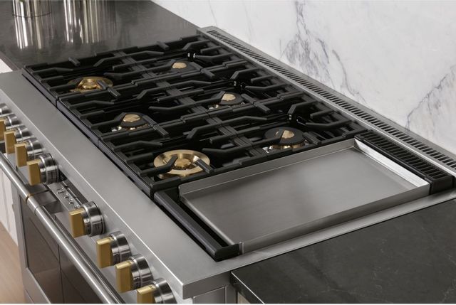 Monogram® Statement Collection 48" Stainless Steel Pro Style Gas Range 8