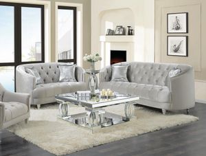 Coaster® Avonlea 2-Piece Grey Living Room Set