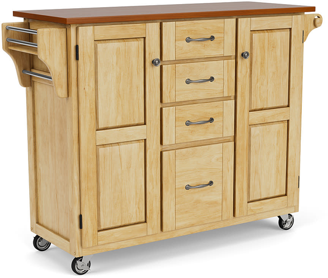 homestyles® Create-a-Cart Natural/Oak Kitchen Cart 0