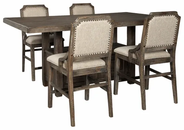 Signature Design by Ashley® Wyndahl 5-Piece Rustic Brown Counter Height Dining Set