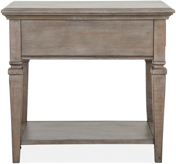 Magnussen Home® Lancaster Dovetail Grey Rectangular End Table-2