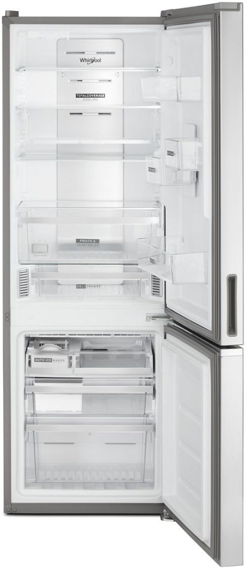 Réfrigérateur à congélateur inférieur de 24 po Whirlpool® de 12,9 pi³ - Acier inoxydable résistant aux traces de doigts 3