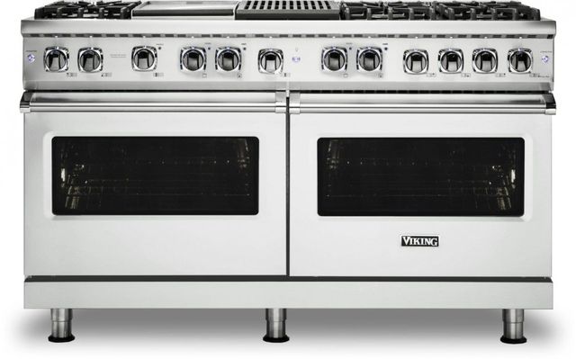 Viking® Professional 5 Series 60" Stainless Steel Pro Style Dual Fuel Range 8