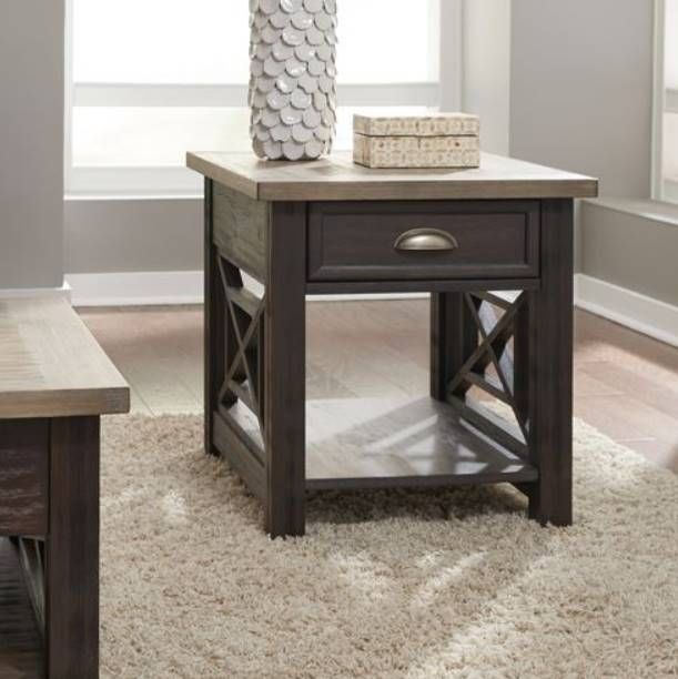 Liberty Heatherbrook Two-Tone End Table 7