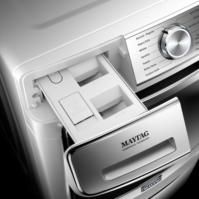 Maytag® 5.0 Cu. Ft. White Front Load Washer-2