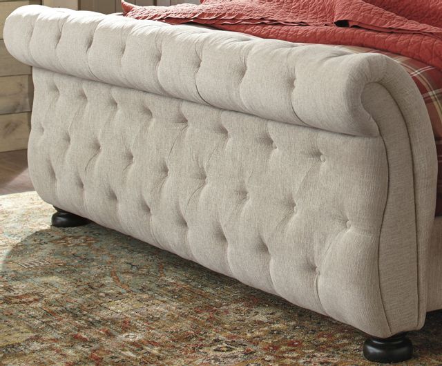 Signature Design by Ashley® Willenburg Linen Queen Upholstered Footboard